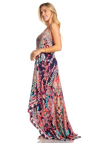 Image of Sakkas Lizi 2025 Womens Maxi High-Low Halter Handkerchief Long Dress Beach Party