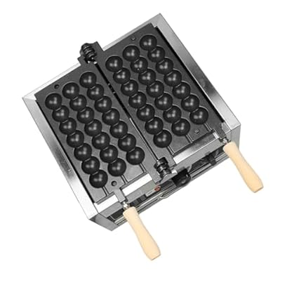 1500-W-Bubble-Waffeleisen mit Timer und Temperaturregelung, Antihaftbeschichtung für Bäckereien, Cafeterien und Restaurants (EU-Stecker 220 V) – Bild 5