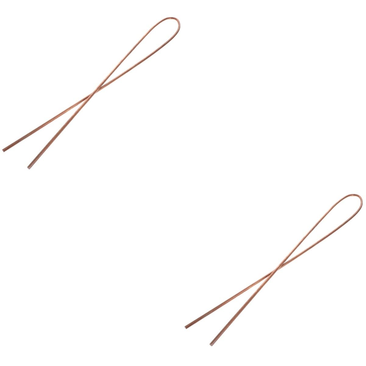 FUNOMOCYA 2pcs Copper Sticks for Crafts Copper Tube Copper Copper Rods for Garden Copper Bar