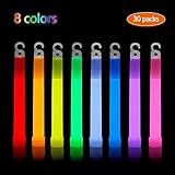 [page_title]-Knicklichter groß, NASUM Leuchtstäbe angeln, 30pcs Stimmungslichter, LED Leuchtstab Partylichter für Kinder Geburtstag Party Disco, Outdoor, Schwimmen, Hallowen (8 Farben)