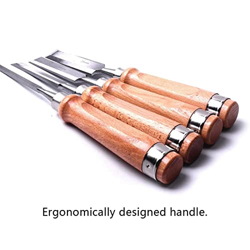CLLBANT 1PC/4PCS 6mm 12mm 19mm 25mm Gouges for Carving Wood Machine Flat Chisels Chrome Vanadium Steel Woodworking Chisels Tool Hand DIY - Image 5