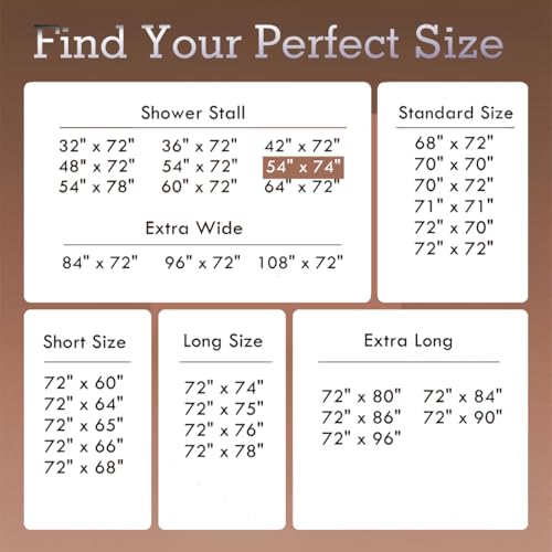 Image of Felisa Stall Fabric Shower Curtain Liner with 3 Magnets,54 x 74 inche Hotel Quality & Soft Cloth Shower Curtain,Washable White Shower Curtain Liner for Bathroom