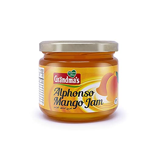 Grandmas Fresh Alphonso Mango Jam Spread 350g | 100% Natural Mango Pulp | Healthy and Sweet Mango Spread | Suitable for Children (B097SWG96P) Amazon Price History, Amazon Price Tracker
