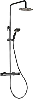 STROHM TEKA 84238020N MANACOR Grifo Gran Ducha Termostática Negro