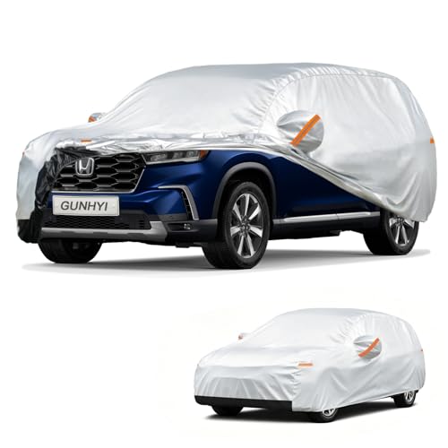 Image of GUNHYI Car Cover Custom Fit Honda Pilot (2008-2026) Waterproof for Automobiles, Oxford Sun Rain Dust Snow Protection (Ships from US Warehouse, Delivery 3-8 Days)