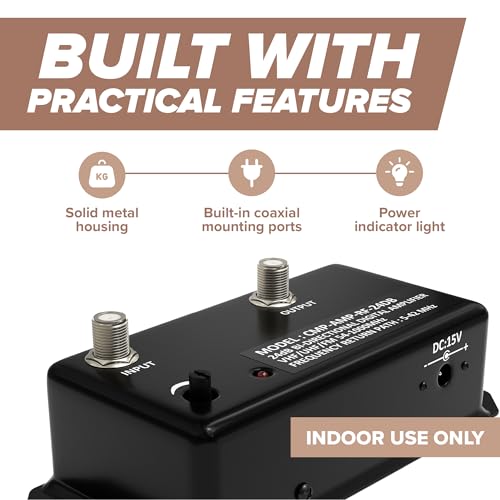 image for THE CIMPLE CO Antenna Amplifier Kit, Digital TV Signal Booster with Co