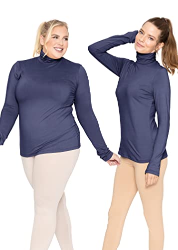 STRETCH IS COMFORT Women's and Plus Relaxed and Regular Turtleneck | XS- 7X2