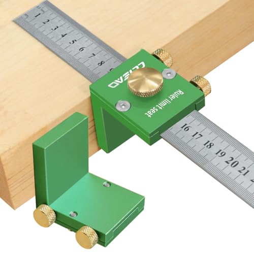 Bloco de posicionamento de carpintaria, régua de aço de alta precisão com localizador em forma de L,
