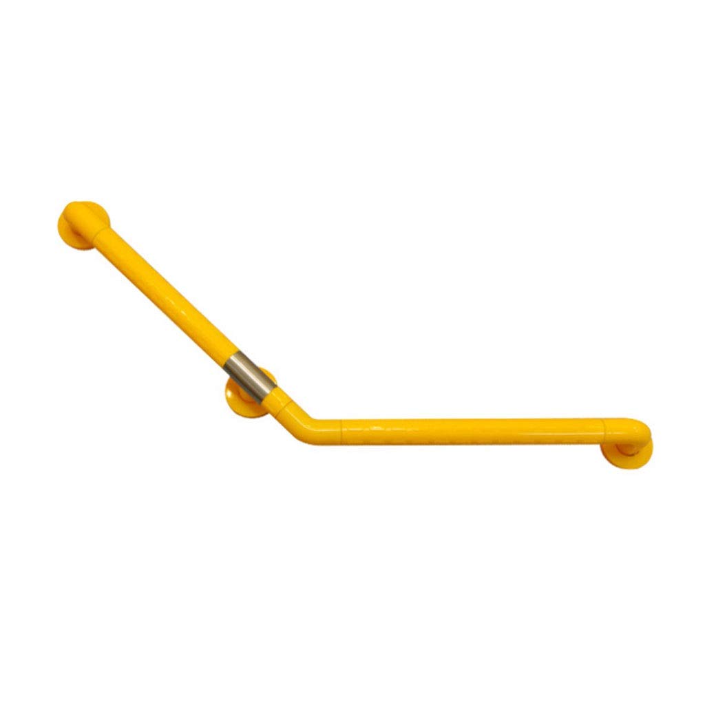 Fkxsxaz Yellow Bathroom Grab Bars Toilet Handrails,Stainless Steel 135 ° Non Skid Housewares Accessibility Pregnant Woman Handrail Safety Handle (Color : Size B)