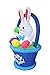 BZB Goods 4 Foot Tall Inflatable Party Bunny with Basket and Colorful Easter Eggs - Yard Blow Up Decoration