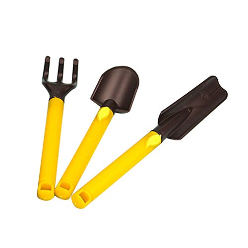 Preisvergleich Produktbild Cutogain 3-teiliges Gartenwerkzeug-Set für Kinder, Kunststoff, sichere Gartenwerkzeuge, Schaufel, Schaufel