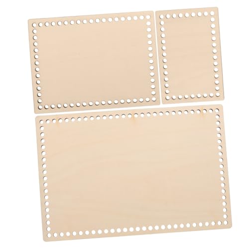 OSALADI DIY Crocheting Wood Base Crochet Basket Bases for Decor Crochet Basket Bottom