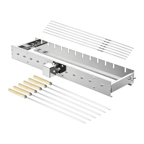 Brochetas con pincho giratorio automático para parrilladas perfectas al aire libre 2