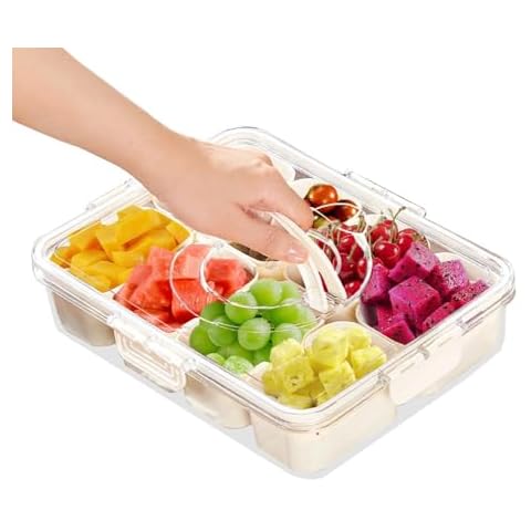 Les-Theresa Divided Spice Container and Tray Cover