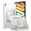 SUPCASE Funda para iPad Mini 7 A17 Pro 2024 con soporte (prisma de escarabajo de unicornio), antiarañazos, compatible con carga de Apple Pencil, funda protectora delgada transparente para iPad Mini 7ª