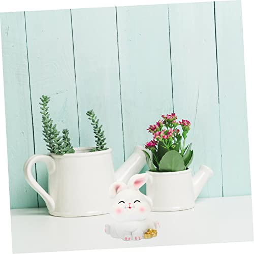Année du lapin 2023 figurine zodiaque chinois en résine de champignon