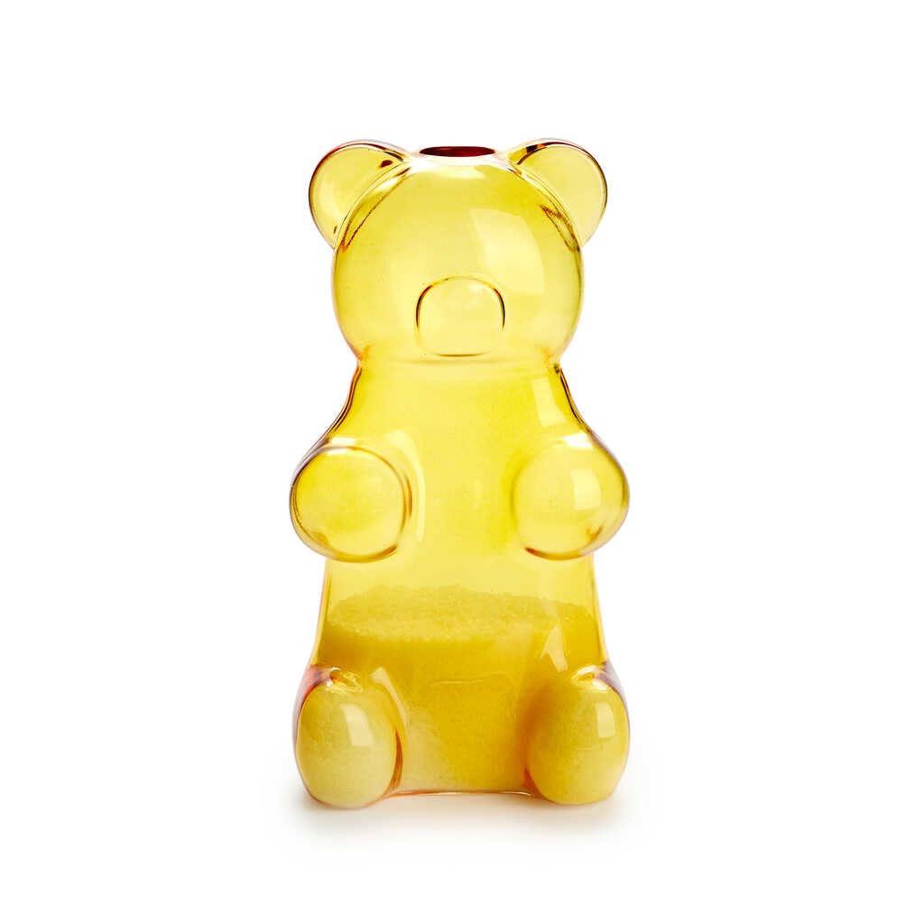 Balvi Azucarero Yummy Bear Color Amarillo con Forma de Osito de gominola Vidrio 250ml