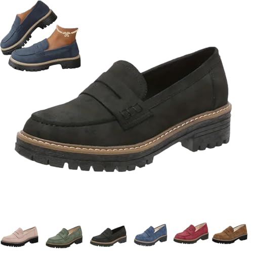 Orthoture Orthopedic Platform Loafers, Loafers Comfortable Orthopedic Shoes On Work Office Business Casual Dress Shoes