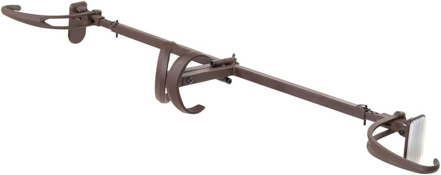 Front Door Garland Hanger - Adjustable, Heavy-Duty Cast Iron | Decorative Christmas Decor | No Nails or Screws - No Door Damage (Mocha Brown)