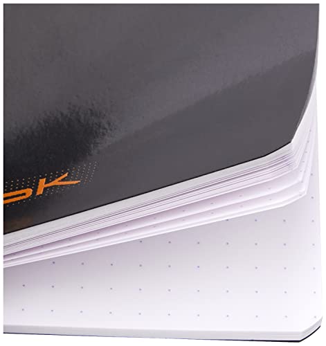 Rhodia Slim Staplebound Notebooks - Dots 48 Sheets - 6 X 8 1/4 In. - Black Cover #TOP2