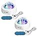 Produktbild TSSS 2 Stück RGB LED Mini Ball Discokugel Kinder Partylicht Automatischer Farbwechsel Lampe, Aufladbar Tragbar Musikgesteuert Partyleuchte für Kinderspielzimmer, Geburtstagsfeier, Weihnachten