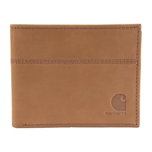 Carhartt Men's Standard Billfold Wallet, Saddle Leather (Brown), One Size