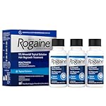 Men's Rogaine Extra Strength 5% Minoxidil Topical Solution for Thin Hair, Hair Loss Treatment to Regrow Fuller, Thicker Hair, 3 Month Supply, 3 Bottles