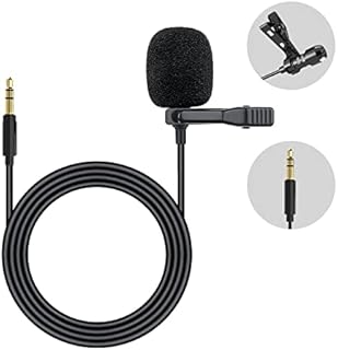Car Microphone 3.5mm Jack Assembly Wearable Car Mic Compatible with Universal Car Stereo Car Radio Standard Head Unit for Car Vehicle Microphone Replacement External Bluetooth Hands Free Enabled Audio