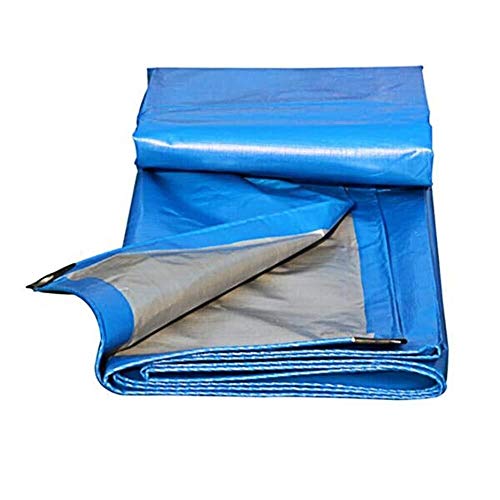 Mr.T Paño de la Cortina impermeab le Lona Impermeable a Prueba de Lluvia for Trabajo Pesado de jardinería Cloth pérgola Cubierta de Coche Plegable Hebilla de Metal de Polietileno paño Protector Solar