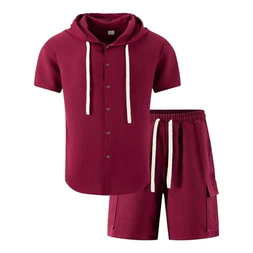 Survêtement d'été 2 pièces pour homme avec t-shirt manches courtes et short de loisirs