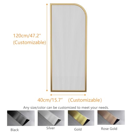 Separador de urinario de pared contra salpicaduras con vidrio templado duradero 3