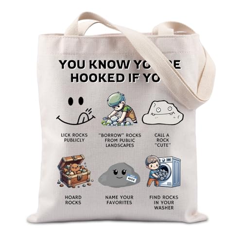 Sac fourre-tout You Know You're Hooked cadeau humour géologue passionné