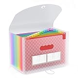 【ACTUALIZACIÓN DEL DISEÑO DEL MODELO 2021】 El organizador de archivos de acordeón de bolsillo ThinkTex 13 se ha actualizado con un hermoso patrón de cuadrícula para un mejor sentido visual. El diseño exclusivo de la A a la Z de las etiquetas de inserción le ayudará a organizar y encontrar sus archivos de manera eficiente. Cada archivo se puede personalizar según sus necesidades.