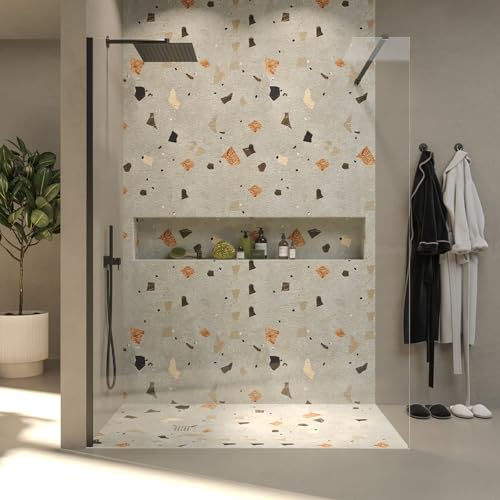 Mampara Fija Ducha 100X200 Marca VARO BATH