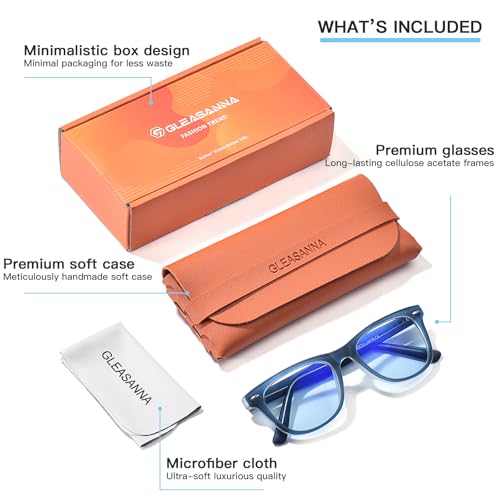 Image of 99.9% Blue Light Blocking Glasses For Men Women Anti-Fatigue Computer Gaming Sleep Glasses Reduce Eye Strain