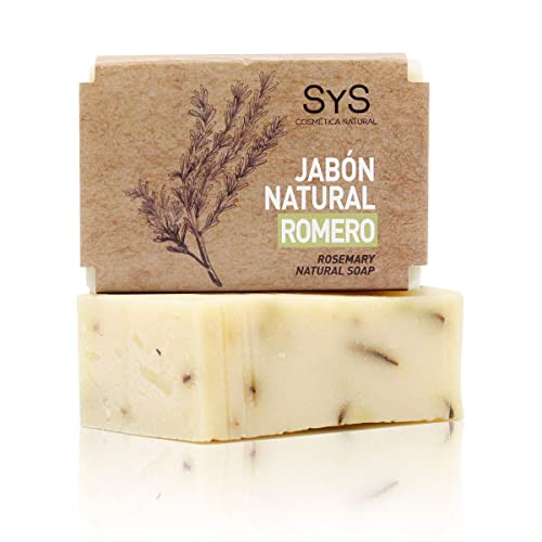 JABON NATURAL SYS 100g ROMERO. 100% Vegano Natural con aceites esenciales Terapéuticos Cuidado articulaciones Repara e Hidrata Cara y Cuerpo. vegano