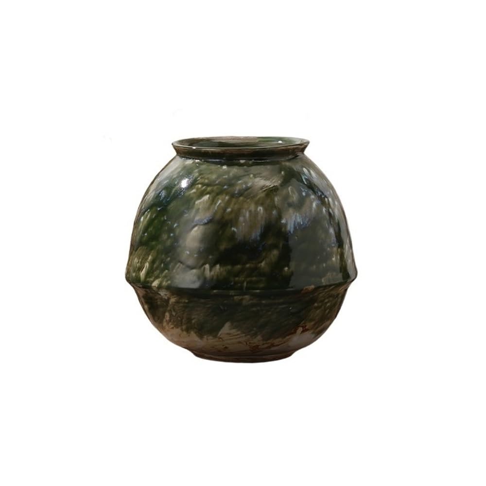 HLHLOP777 Flower Pot Jingdezhen High-temperature Ceramic Flower Pot Retro Chinese Hotel TV Cabinet Decoration Ornament House Plants, Succulents, Flowers