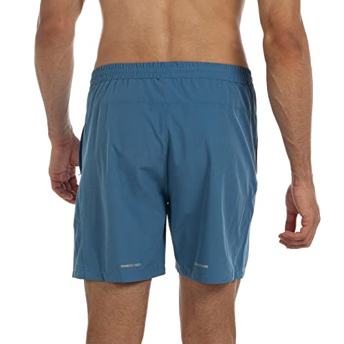 Gramval Running Shorts 6" Quick Dry Gym Athletic Workout Shorts For Men With Pockets Steal Blue #TOP1