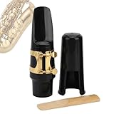 🛡️【Accesorios Protectores e Higiénicos】Incluye dos almohadillas suaves para proteger tu boquilla y una tapa duradera que mantiene tu equipo limpio, higiénico y a salvo de daños cuando no está en uso. Cuida tu inversión y mantén tu saxofón en óptimas condiciones durante mucho tiempo.