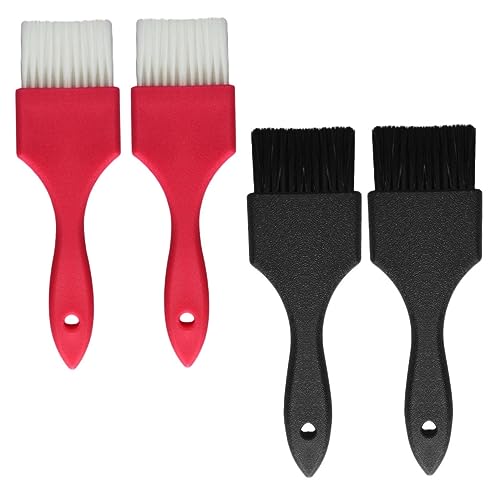 Gogogmee 4 pièces Pinceaux Épais pour Coloration Cheveux Brosses de Teinture Flexibles pour Salon et Usage Personnel Application Uniforme des Colorations et Soins Capillaires