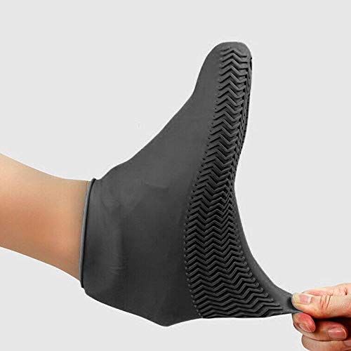 Capa de Chuva Tenis Calçado de Silicone Preto M CBRN11568