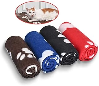 4 Pack Dog Blanket, Juqiboom Cat Soft Warm Fleece Bed Cover, Mat Fluffy