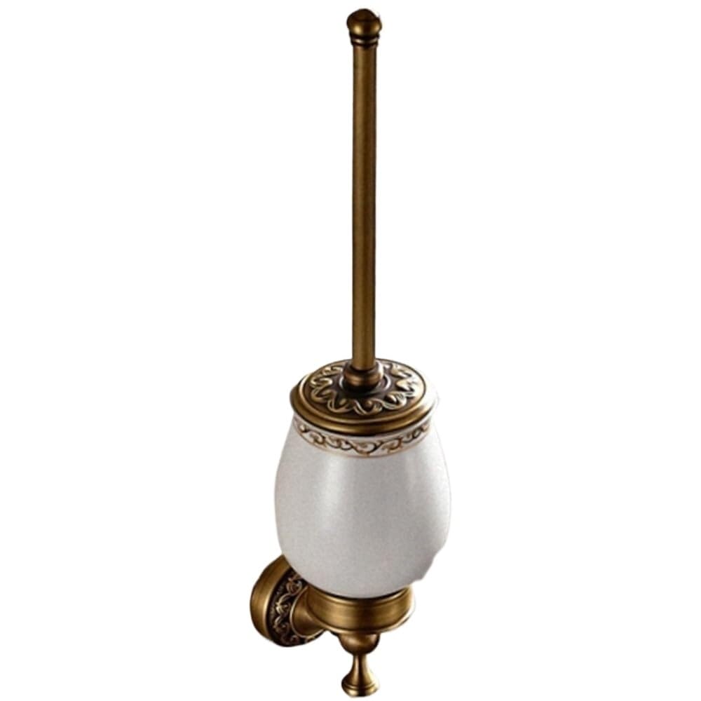 Soap Dishes, Antique Brass Carved Towel Paper Holder Rack Bathroom Accessories,Robe Hook(Toilet Brush Holder)