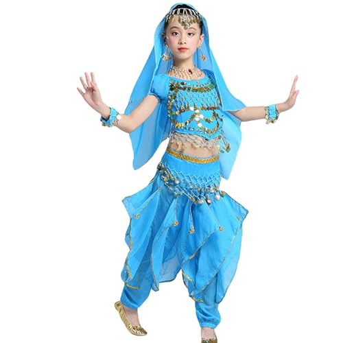 Vestido de baile oriental para niña y disfraz de danza del vientre infantil