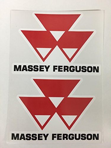 2 Massey Ferguson MF Diecut Decal