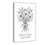 Freundlicher Blumenstrauß, Skizze, Leinwand, Poster, Schlafzimmer, Dekoration, Landschaft, Büro, Raumdekoration, Geschenk, 50 x 75 cm