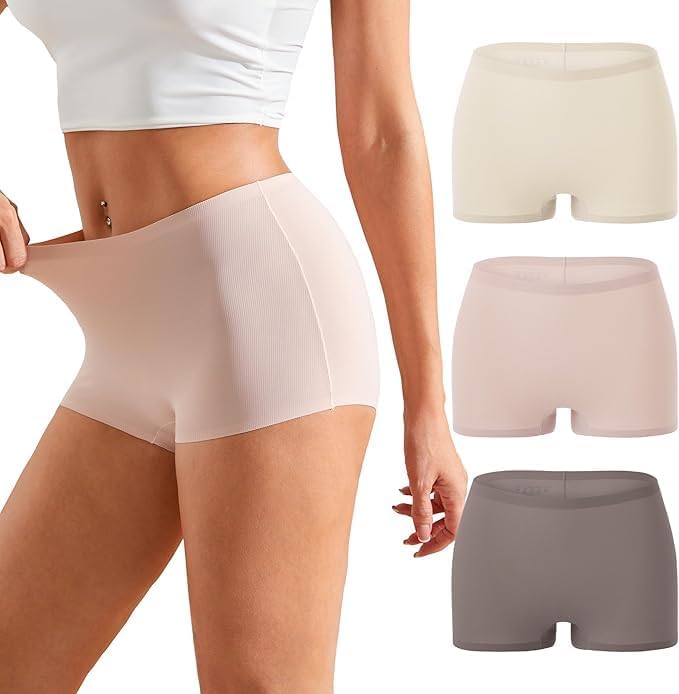 Women Panties Set Pack Combo of 3/6 Seamless No Show Underwear Cotton Blend Inner-image-32