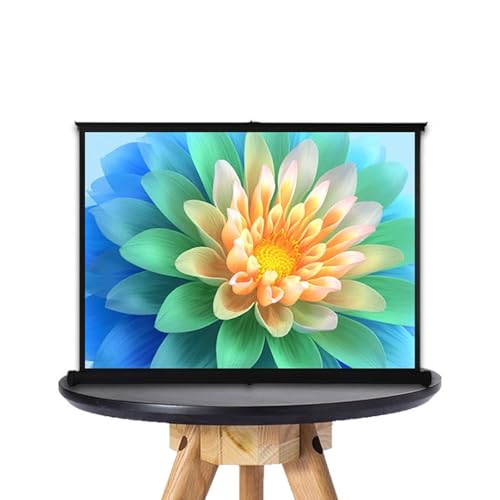 Pantalla de proyección exterior 4K HD 16:9 con bolso de transporte, pantalla de proyector con soporte para cine en casa, liviana y duradera, 30in/4:3 miniatura 1