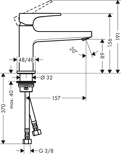 hansgrohe Metropol mitigeur lavabo 100 parfait pour votre salle de bain - 4