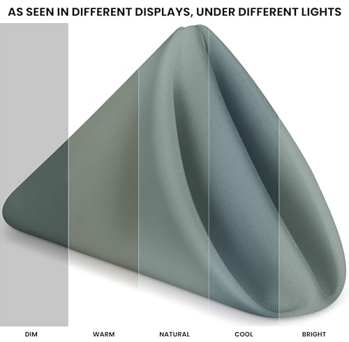 image for Utopia Home [24 Pack, Light Grey] Cloth Napkins 17x17 Inches, 100% Pol